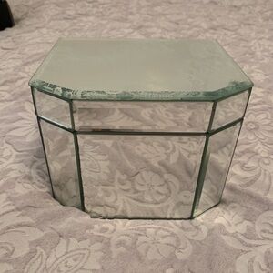 Tahari Glass Jewelry Organizer with Black Lining